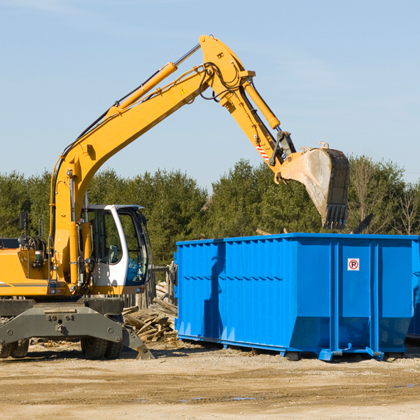 what happens if the residential dumpster is damaged or stolen during rental in Hunter Creek AZ